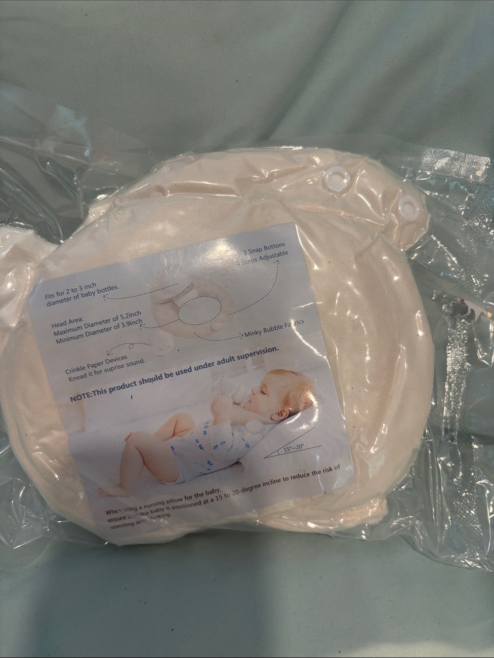 Baby Support Pillow for Infants - Cream